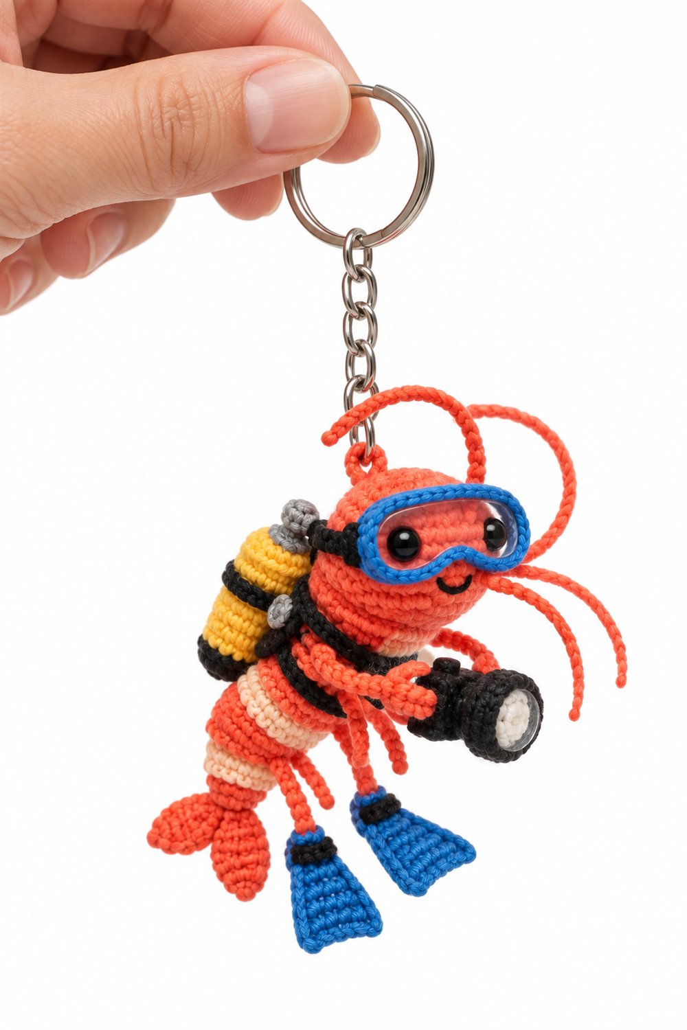 Coral Shrimp Diver - Amigurumi Pattern