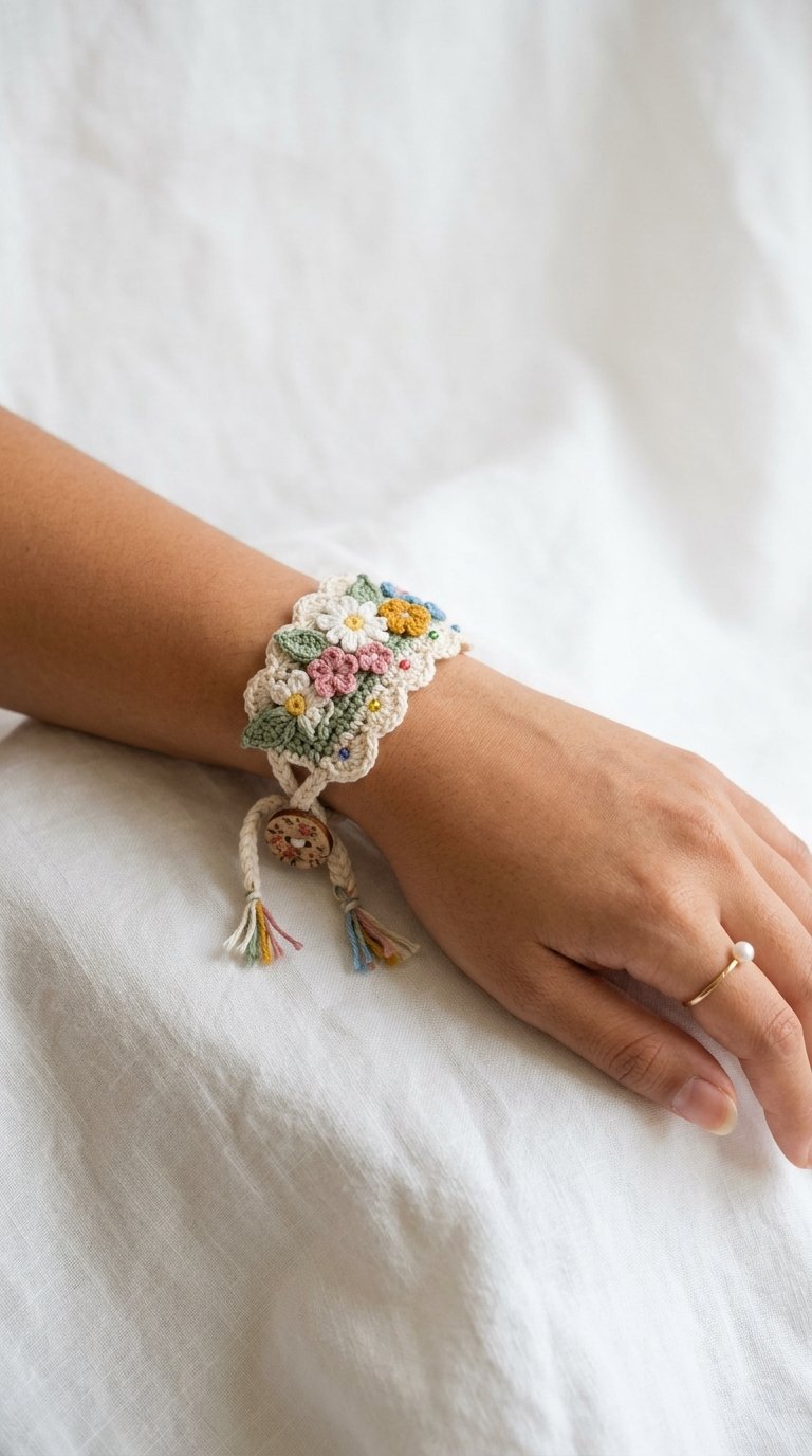 Cottagecore Crochet Bracelet On - Amigurumi Pattern