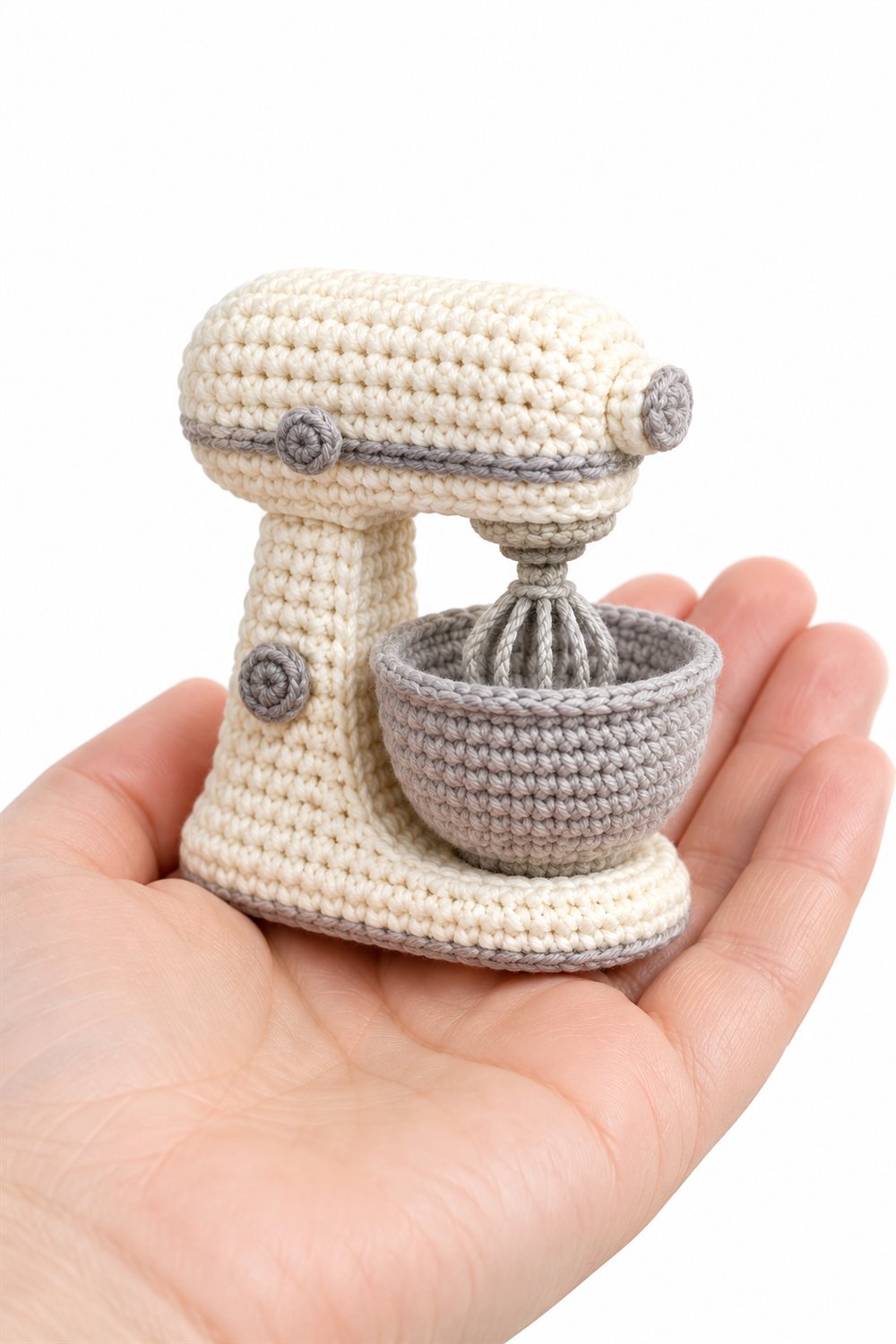 How to Crochet Cream Stand Mixer