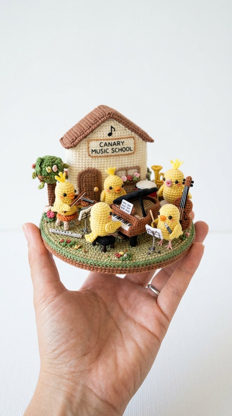 Crochet Crochet Amigurumi Scene In Hand - Pattern