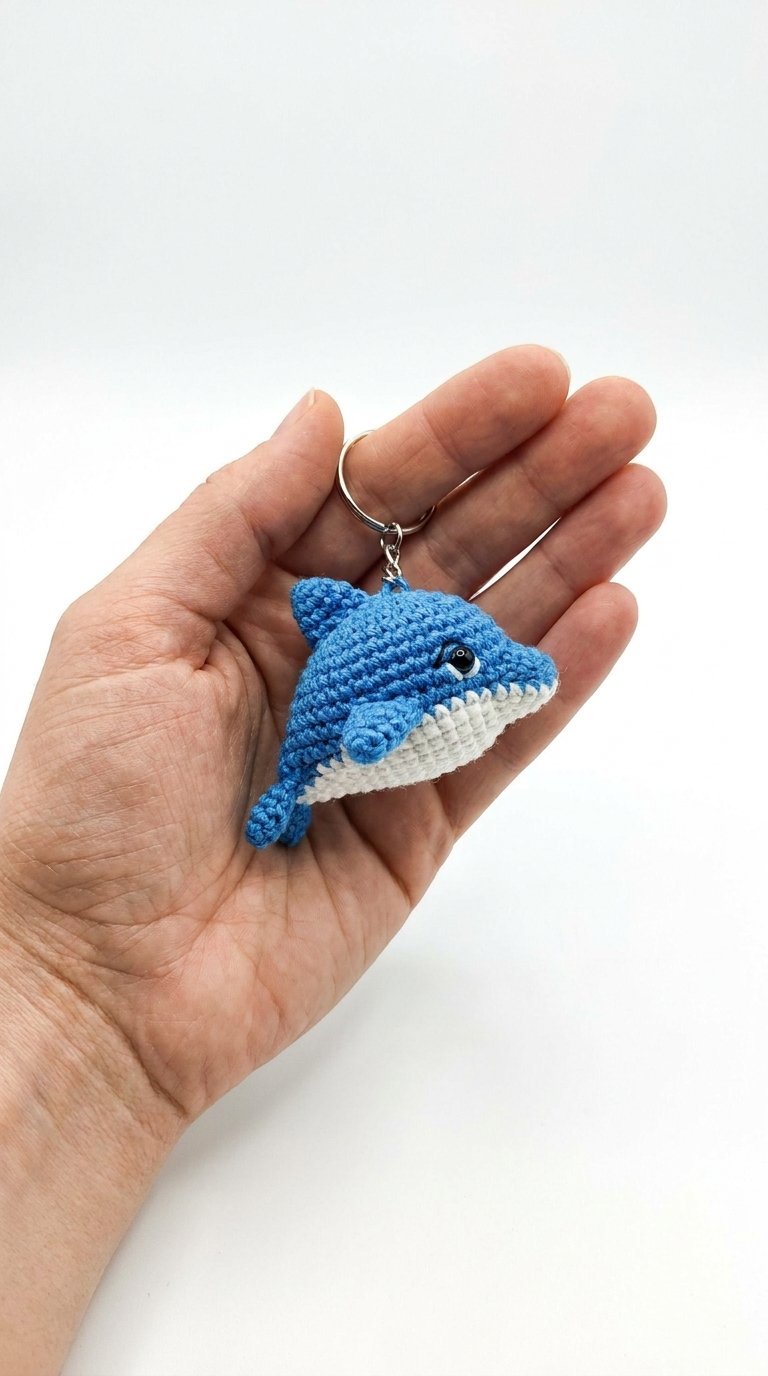 How to Crochet Crochet Dolphin Keychain Plush