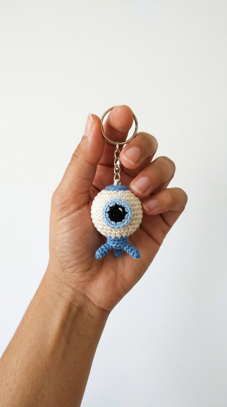 Crochet Keychain In Hand - Easy Crochet
