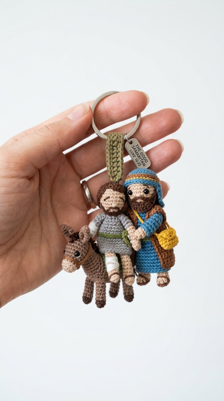 Crochet Keychain In Hand - PDF Pattern