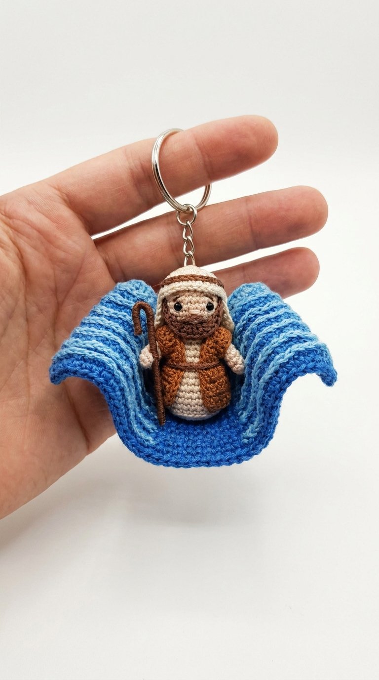 Crochet Crochet Keychain Parting Red Sea - Pattern
