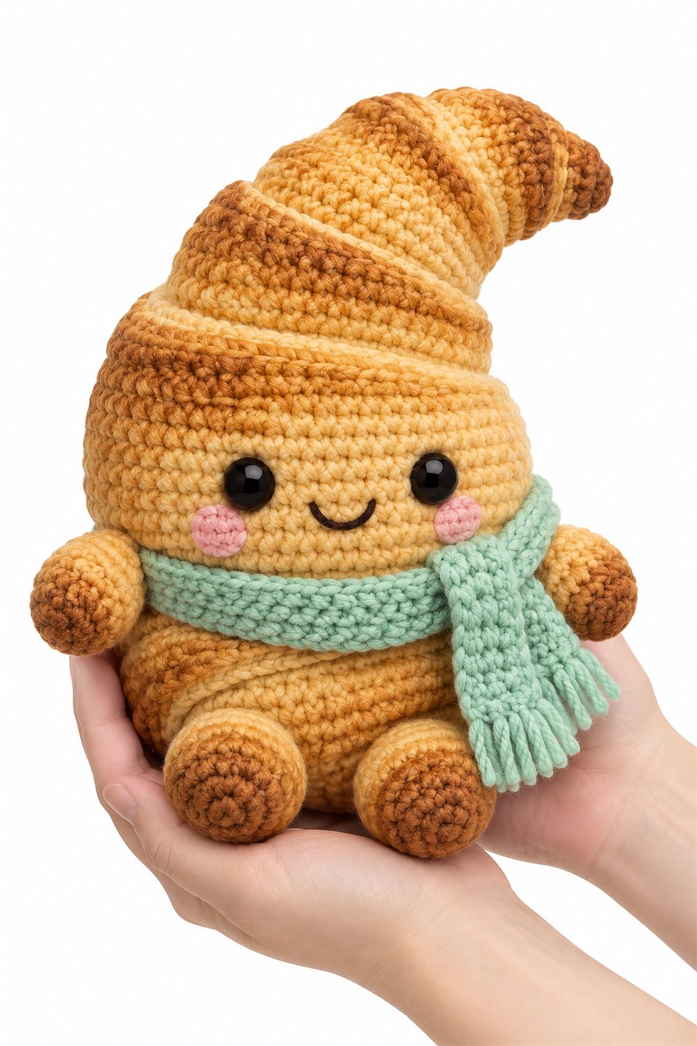 Croissant With Scarf Crochet Guide