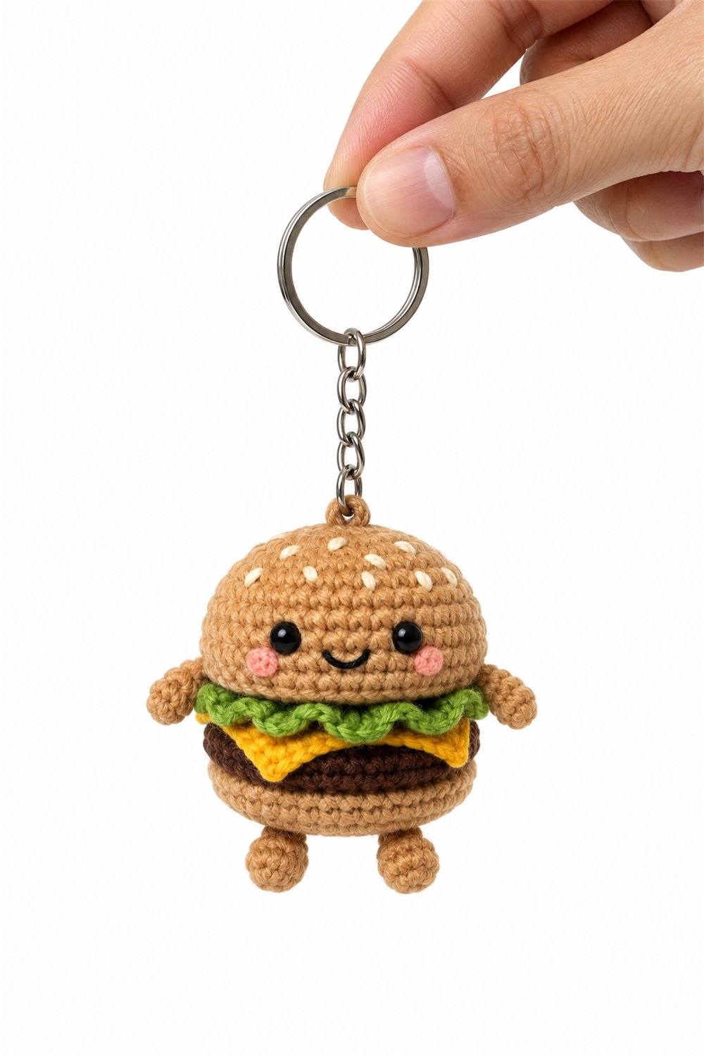 Cute Burger Keychain - Amigurumi Pattern