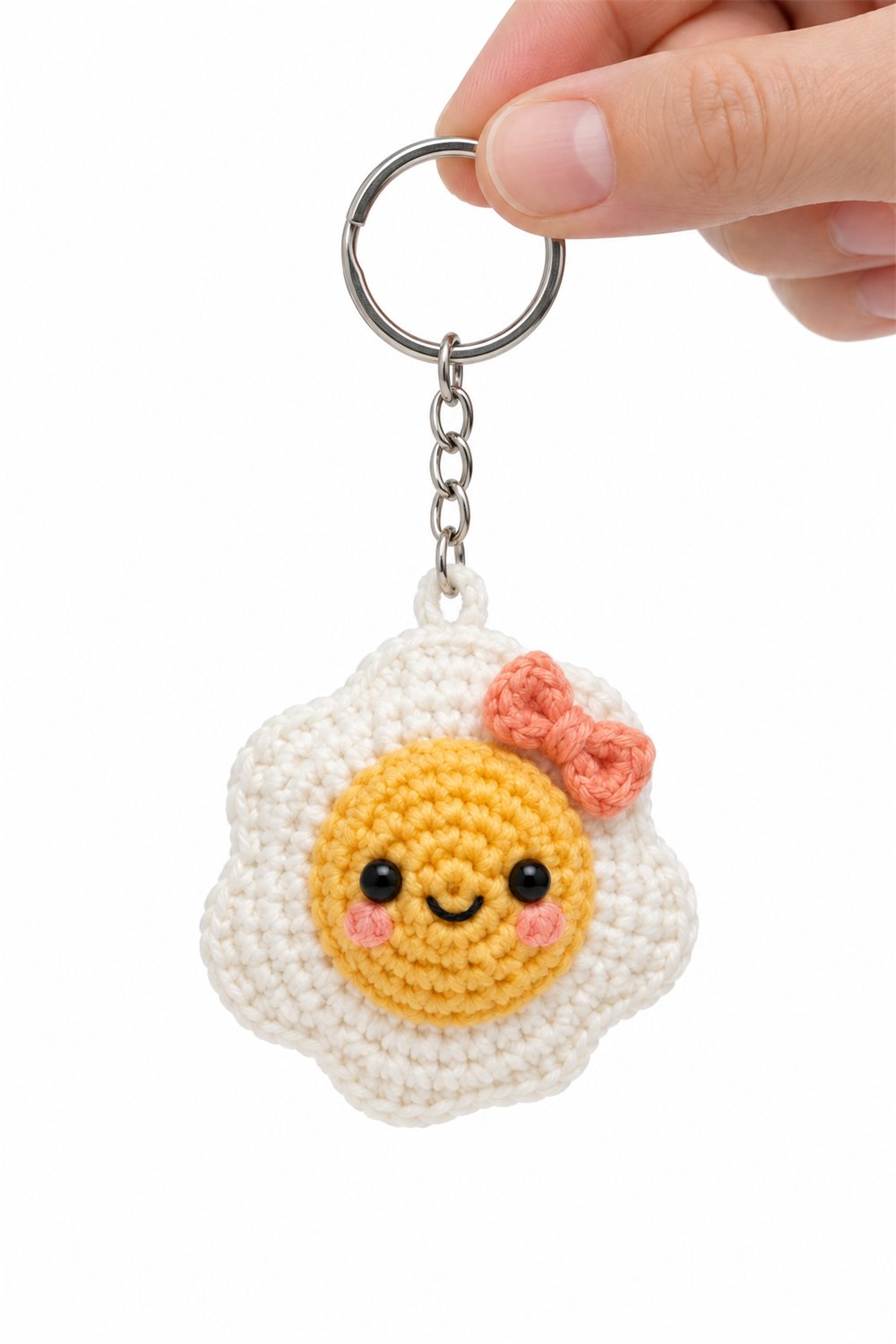 How to Crochet Cute Egg Keychain
