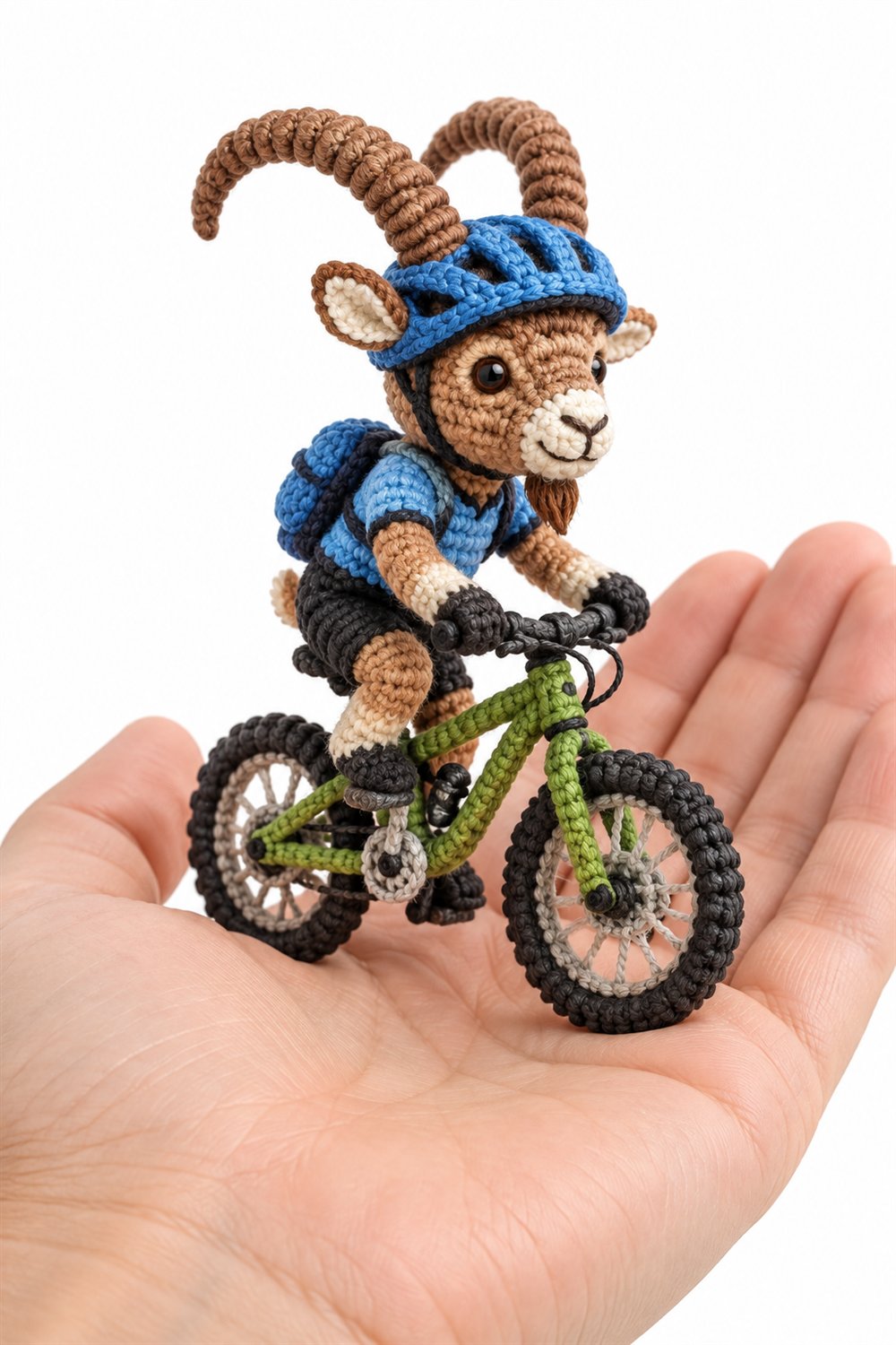 Cyclist Mountain Goat - Amigurumi Pattern