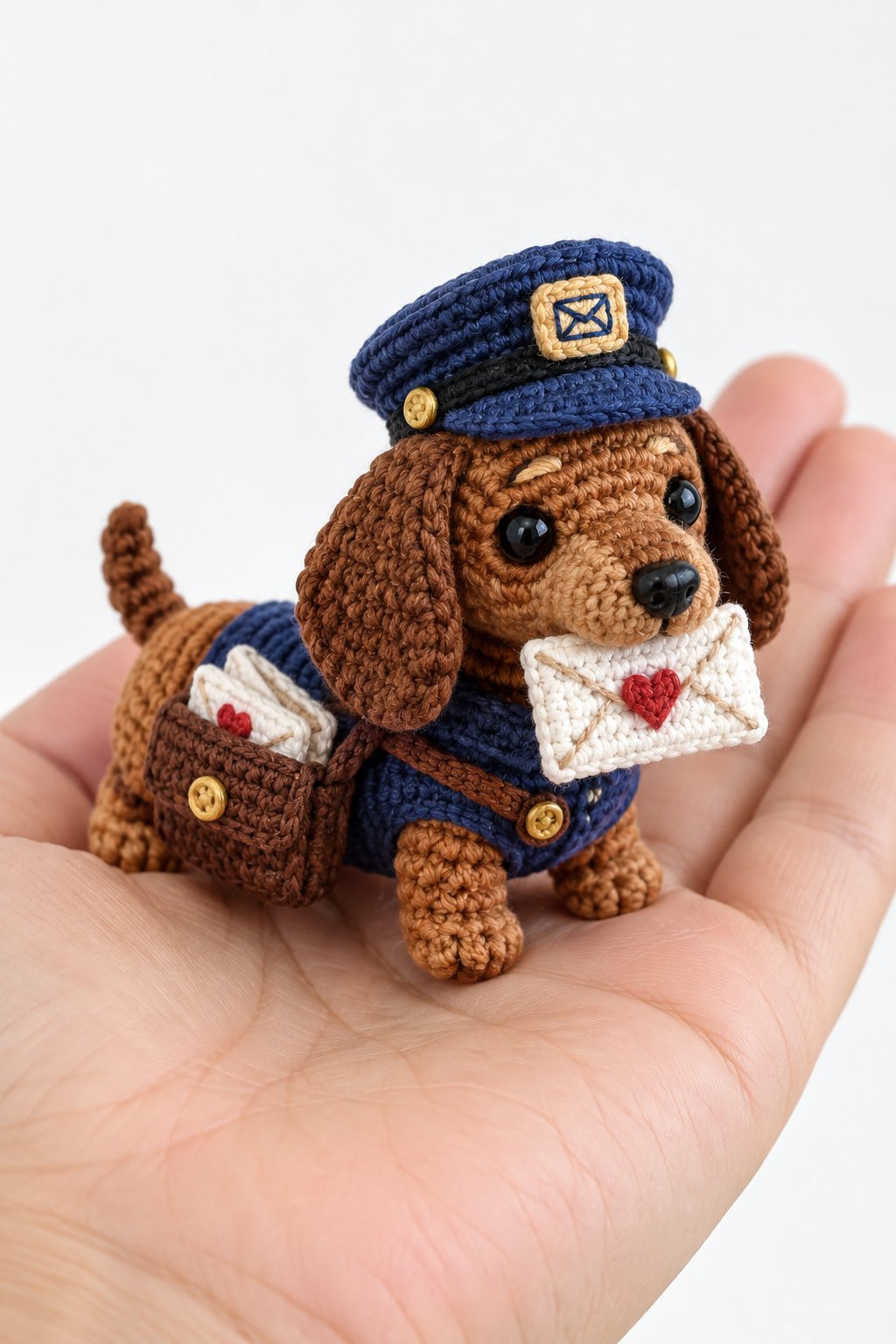 DIY Dachshund Mailman Letter - Crochet Tutorial