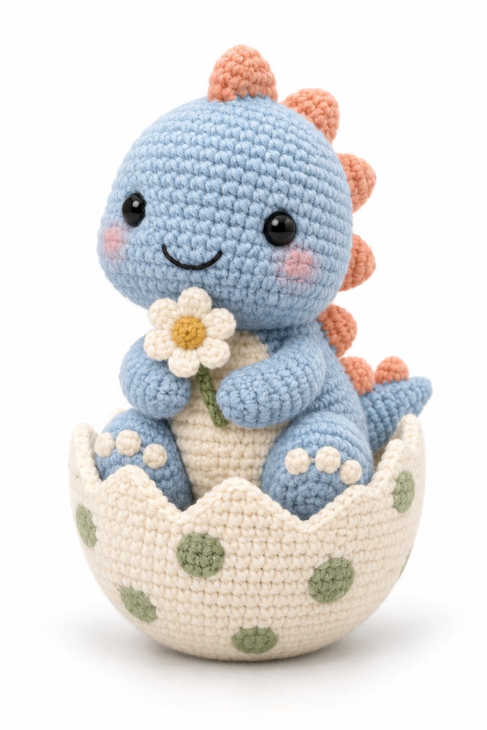 Daisy Dinosaur With Egg - Amigurumi Pattern