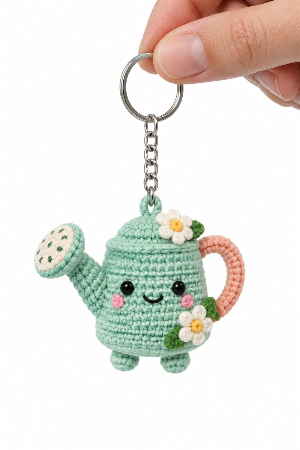 Daisy Watering Can Keychain - Step by Step