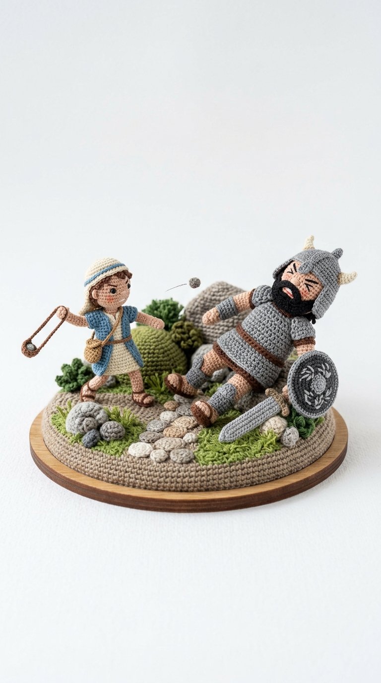 David Defeating Goliath Crochet - Easy Crochet