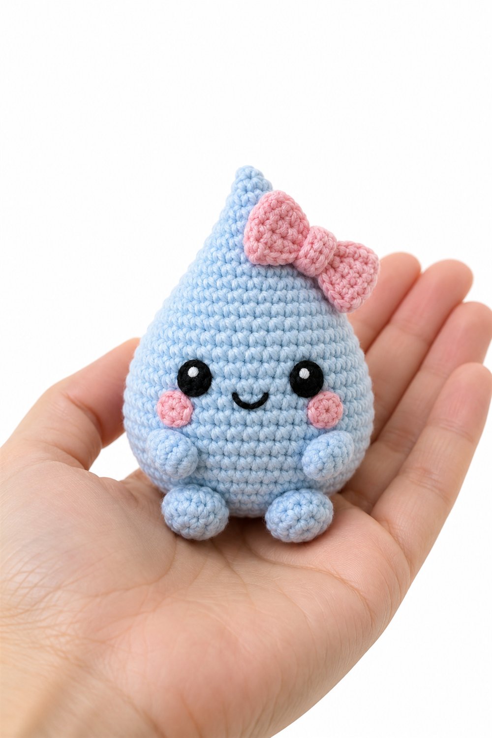 Dewdrop With Bow Crochet Guide