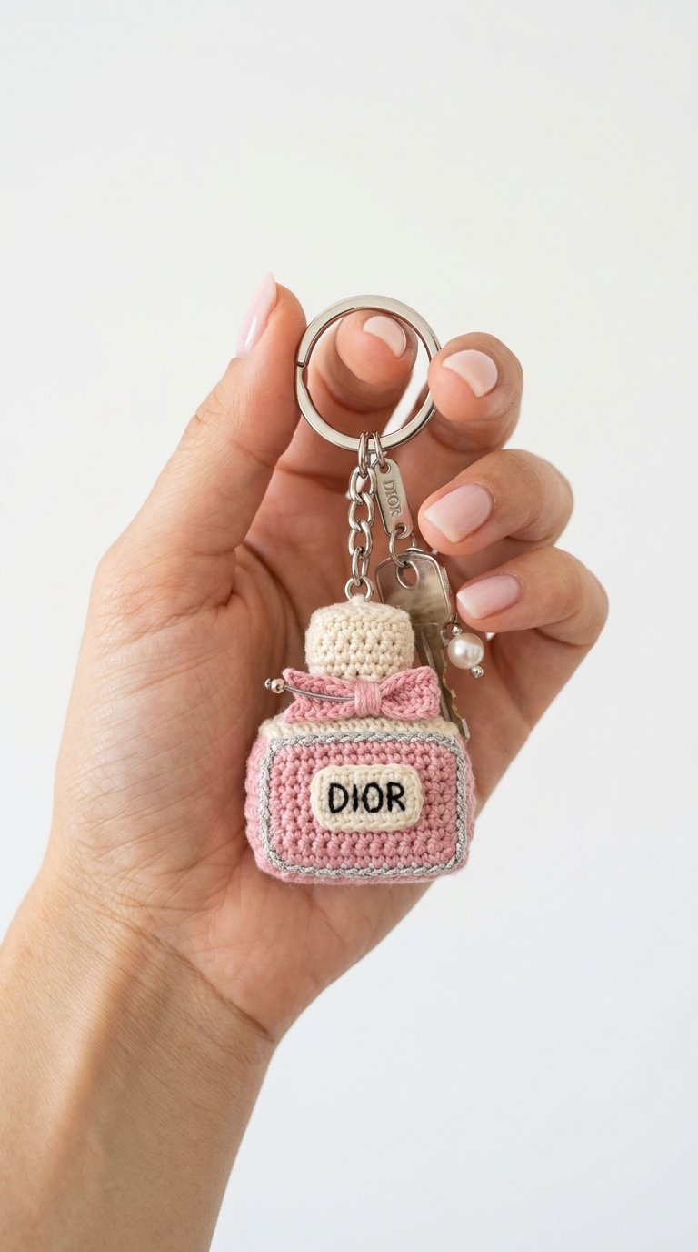 How to Crochet Dior Perfume Bottle Crochet Keyc