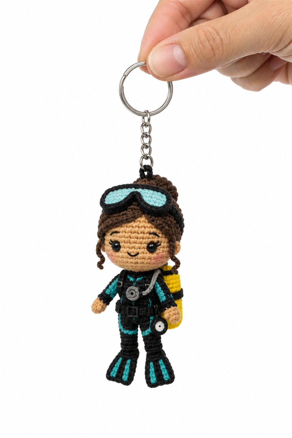 How to Crochet Diver Keychain