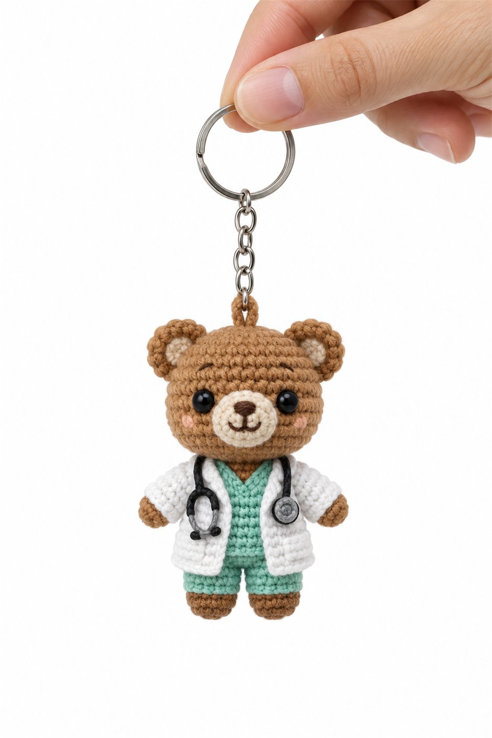Doctor Bear Keychain - PDF Pattern
