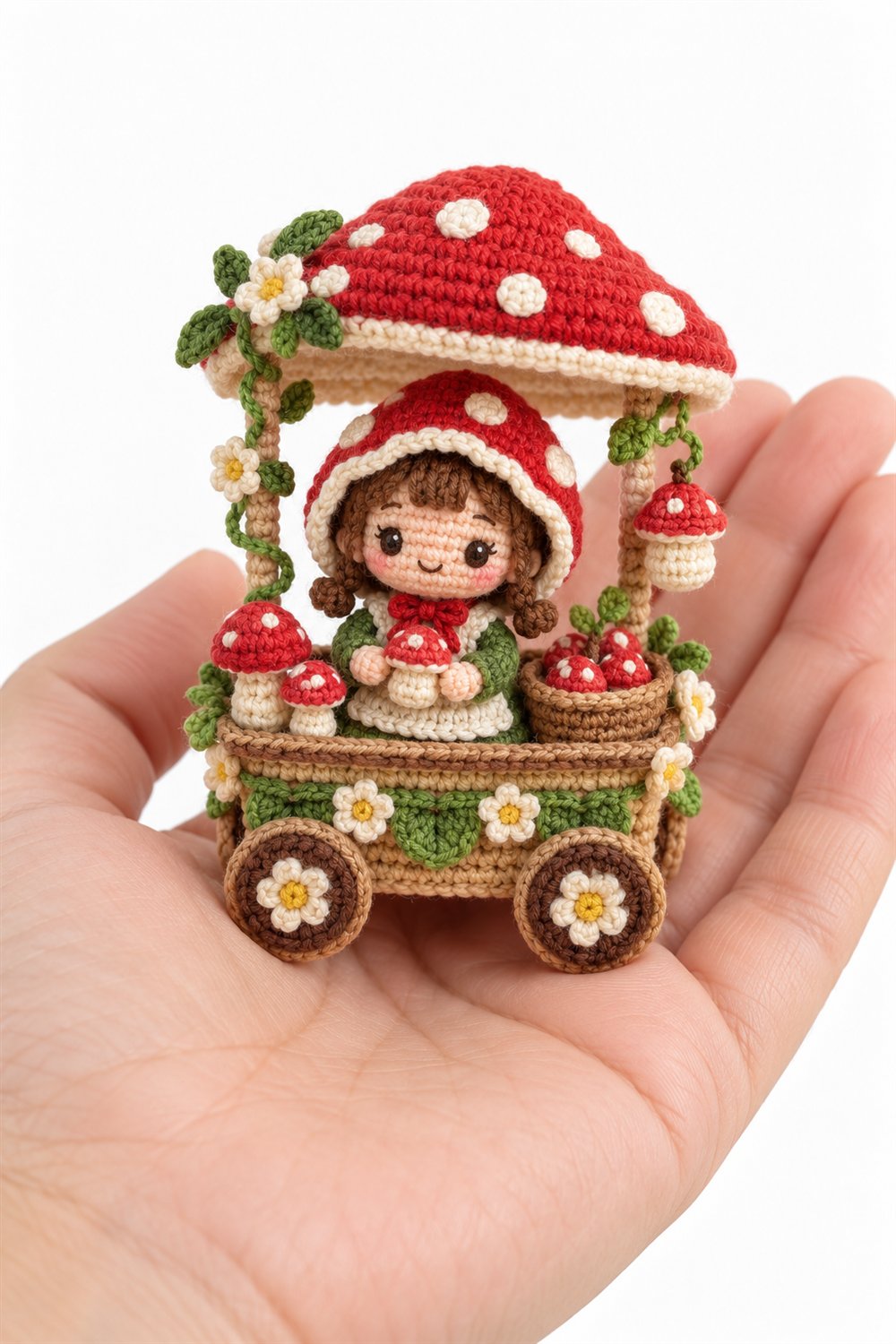 DIY Doll With Mushroom Hood - Crochet Tutorial