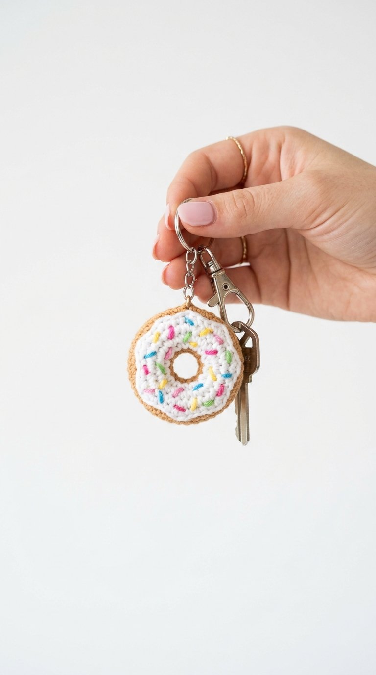 Donut Crochet Keychain In Hand Crochet Guide