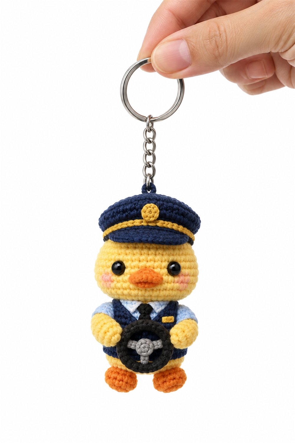 DIY Driver Duck Keychain - Crochet Tutorial
