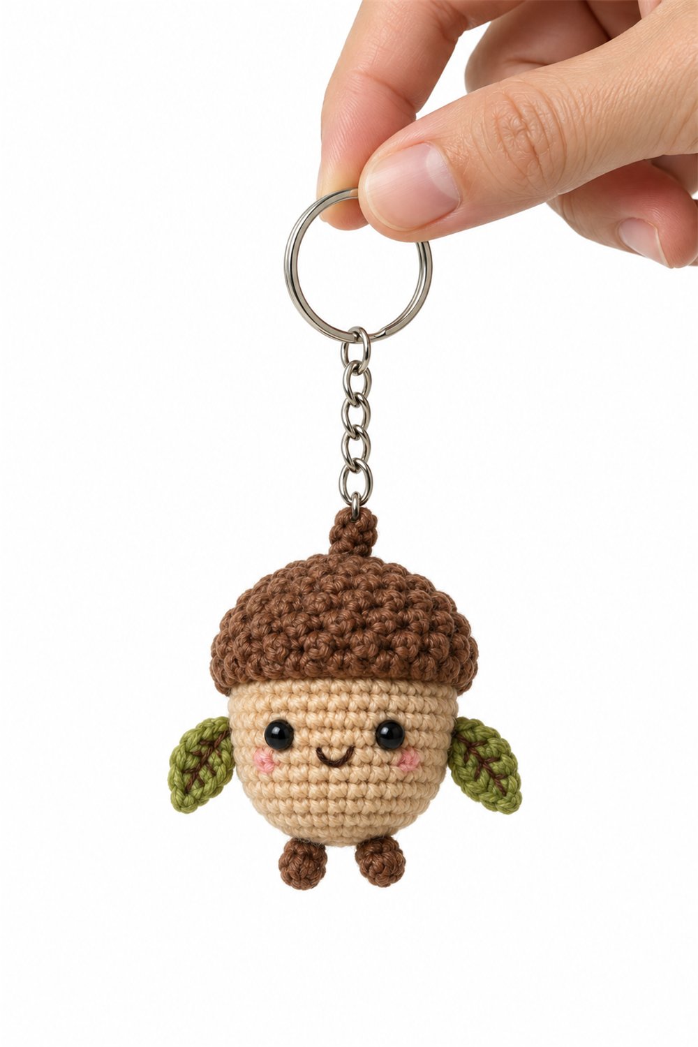 DIY Enchanted Acorn Keychain - Crochet Tutorial