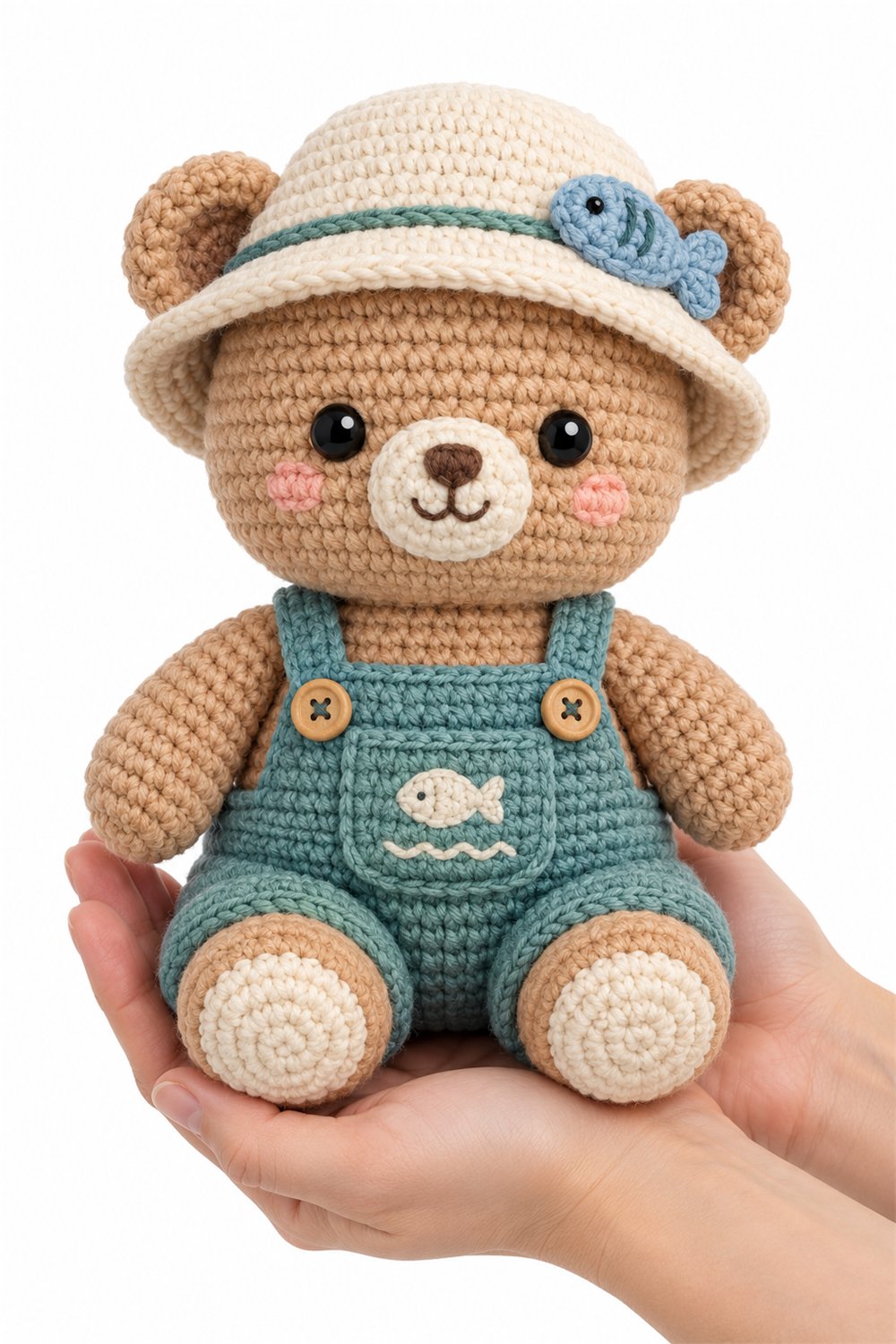 How to Crochet Fisherman Bear