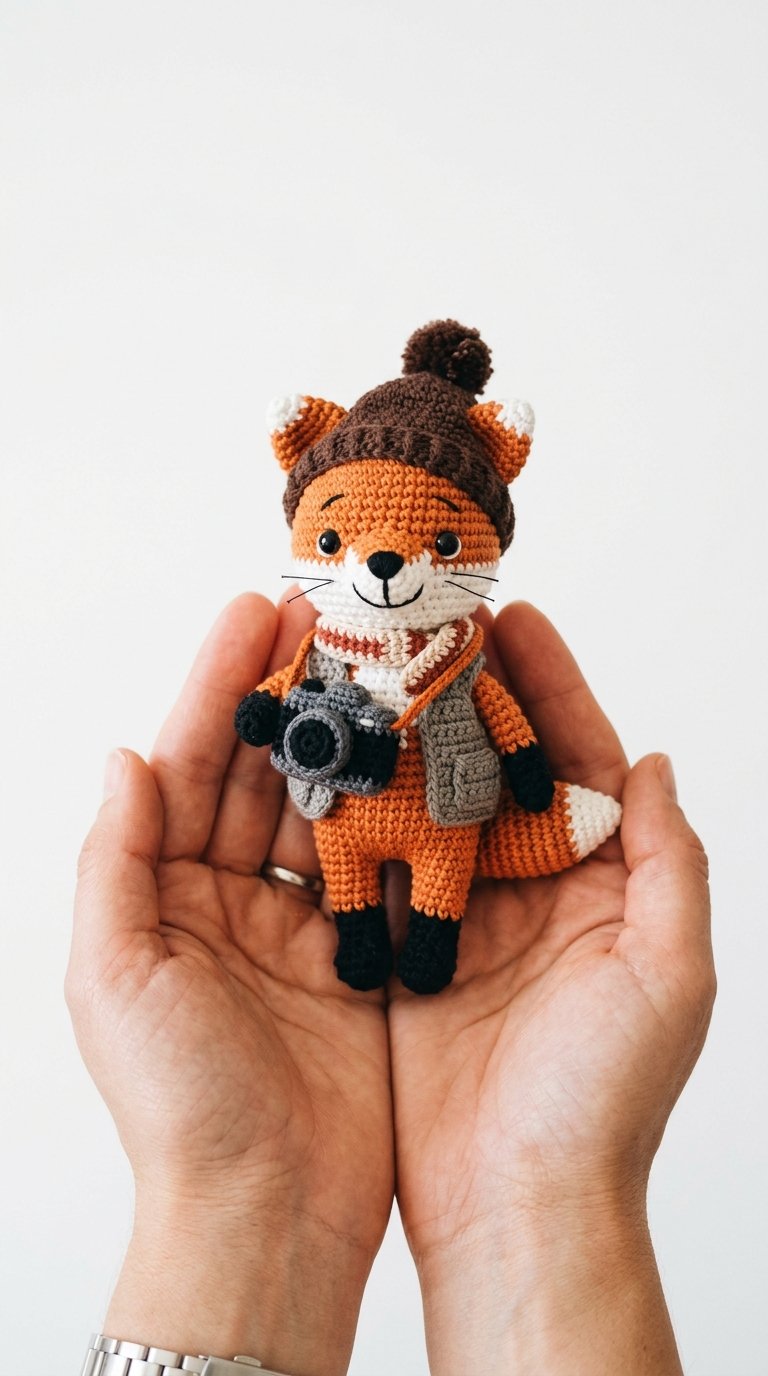 Fox Photographer Crochet Amigurumi - Easy Crochet