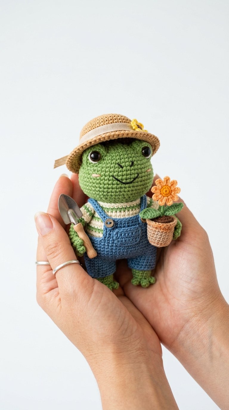 Frog Gardener Crochet Amigurumi Crochet Guide