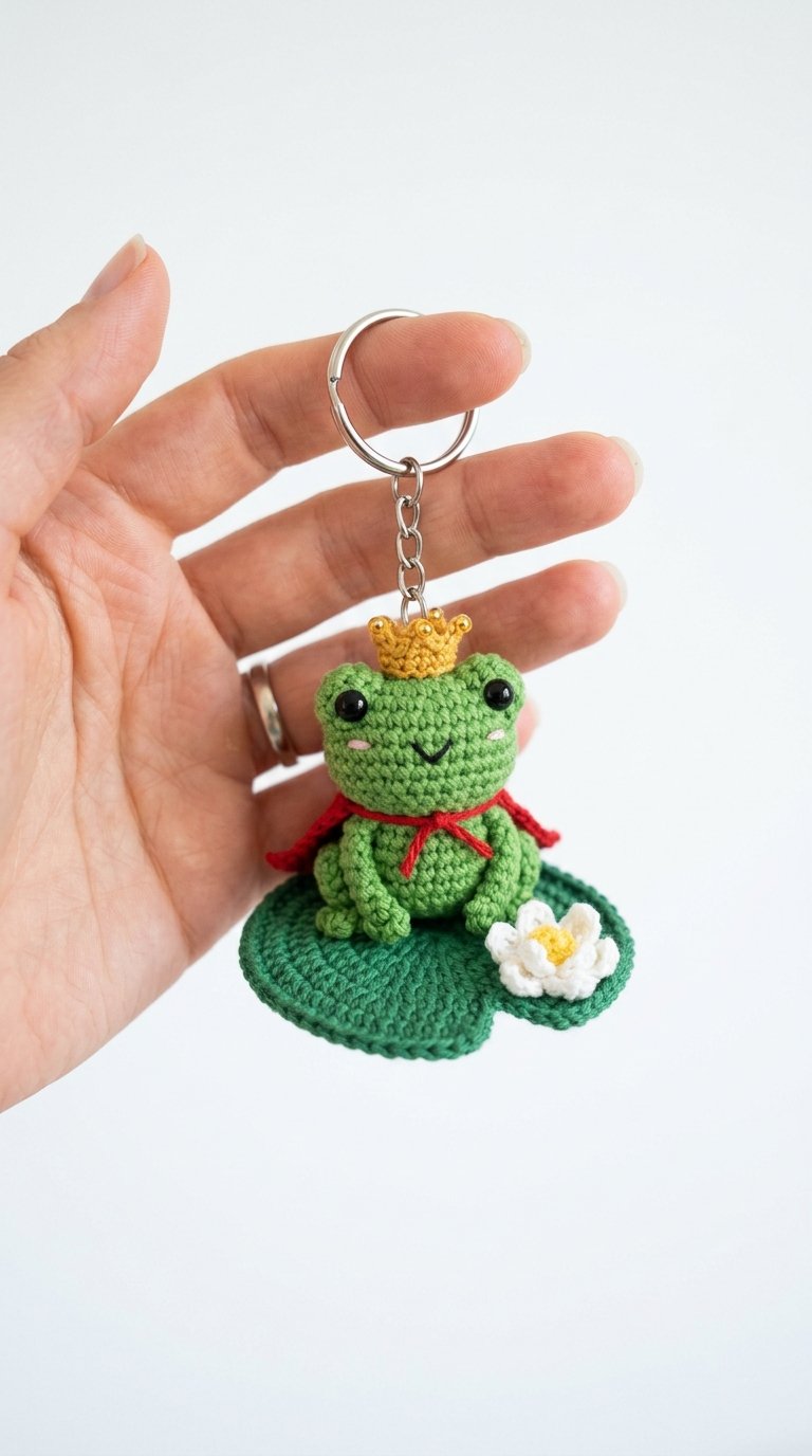 Frog Prince On Lily Pad Crochet Guide