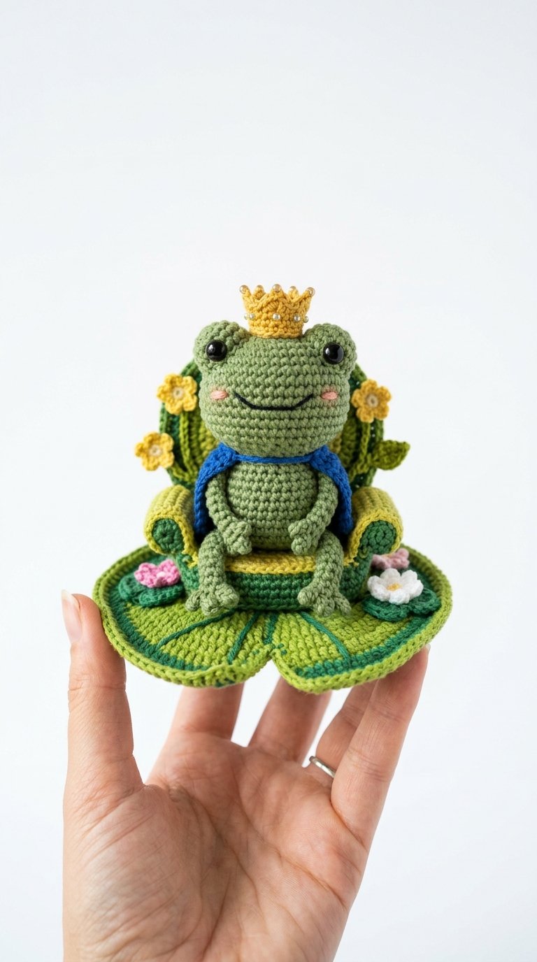 Frog Sitting On Lily Pad - Step by Step