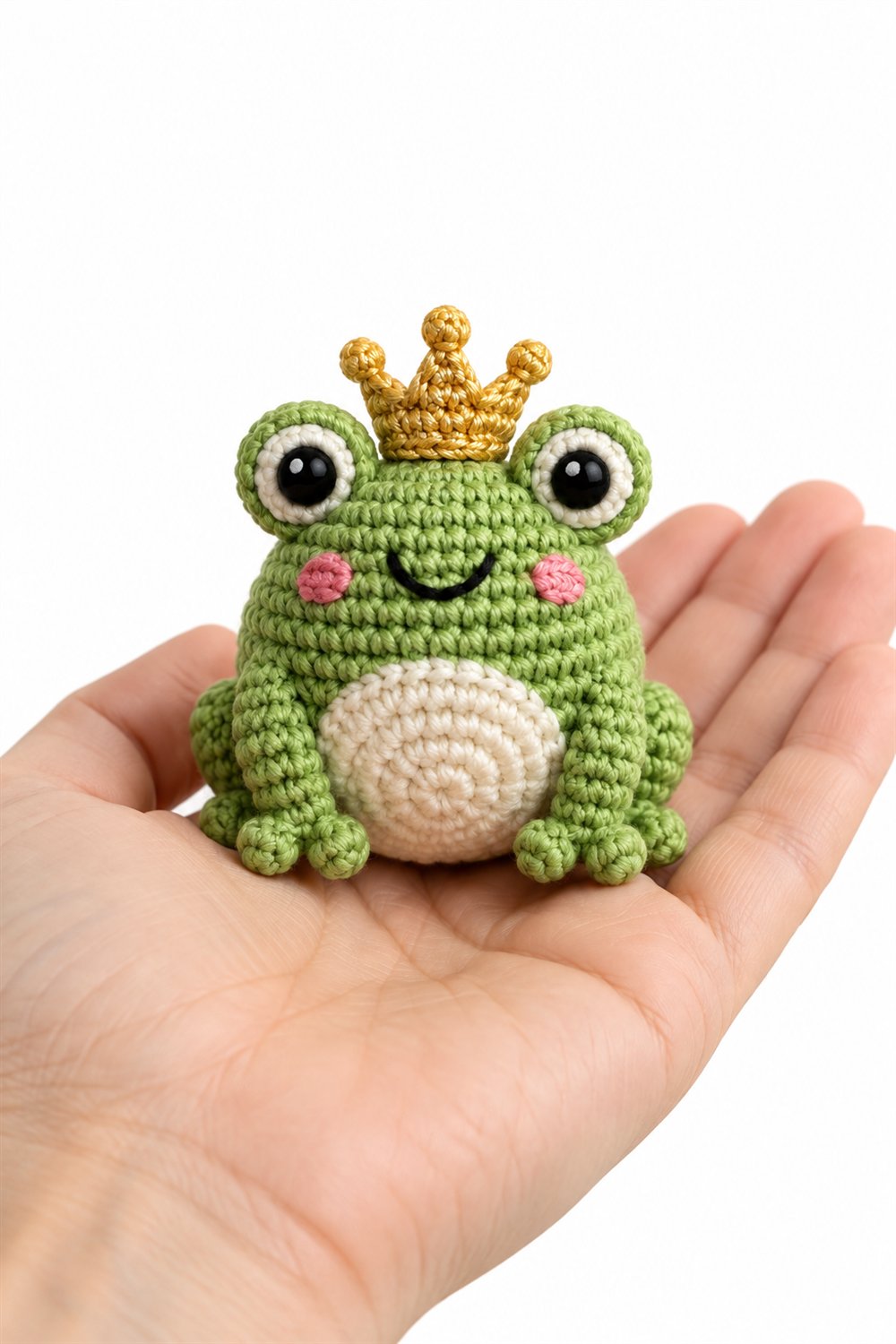 Frog With Golden Crown - Handmade Pattern