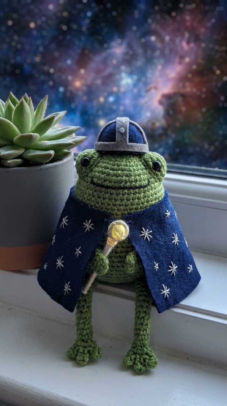 Galaxy Guardian Frog Crochet - Step by Step