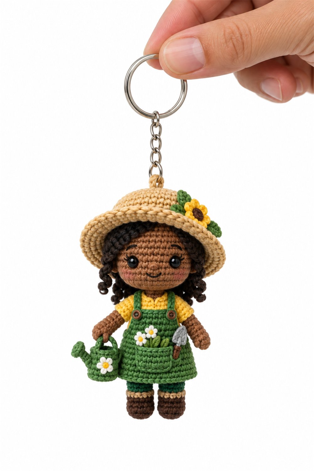 Crochet Gardener Keychain - Pattern