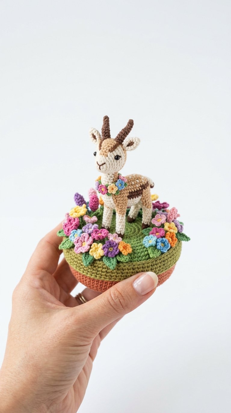 DIY Gazelle Flower Garden Crochet Am - Crochet Tutorial