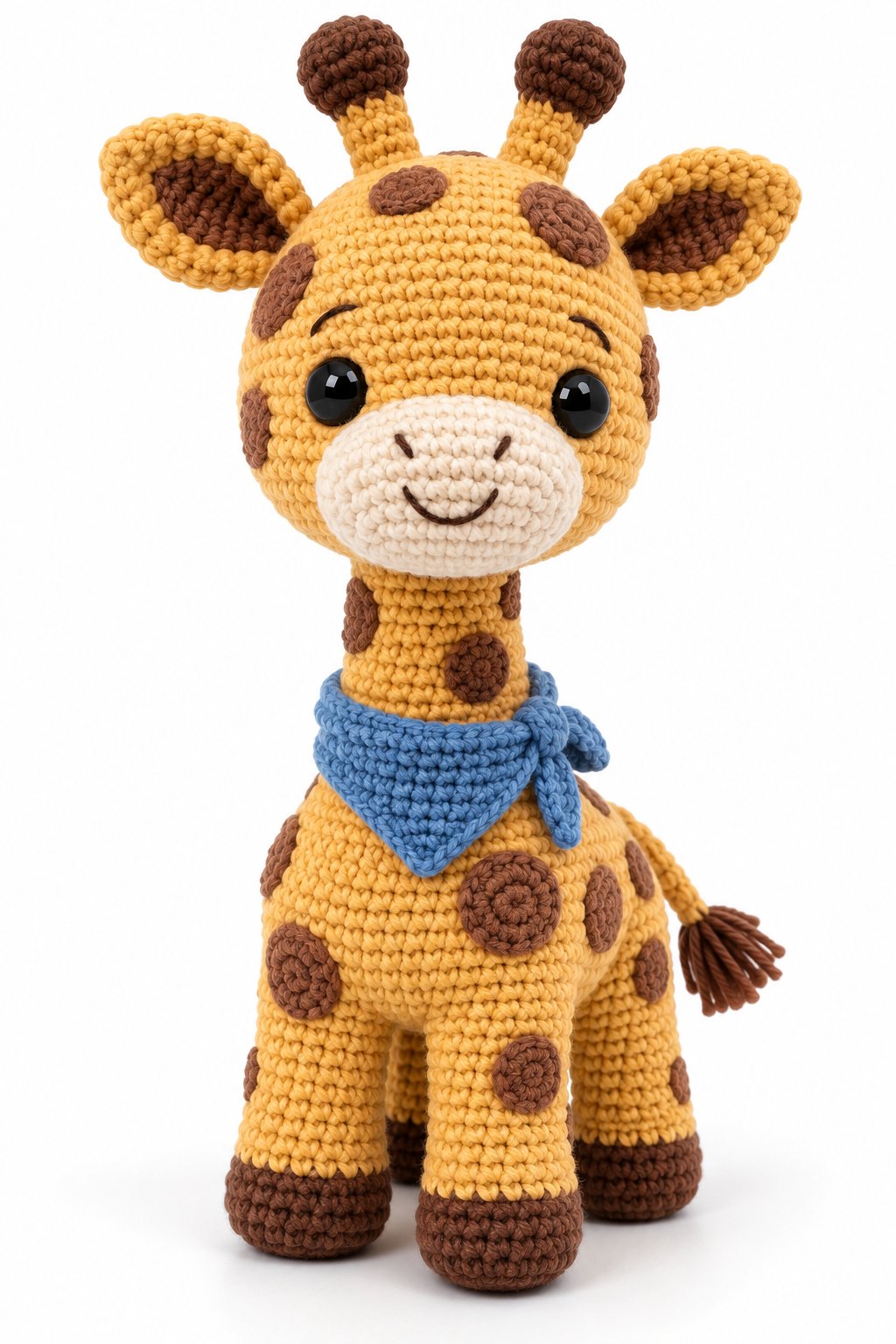 Giraffe With Blue Bandana - Handmade Pattern