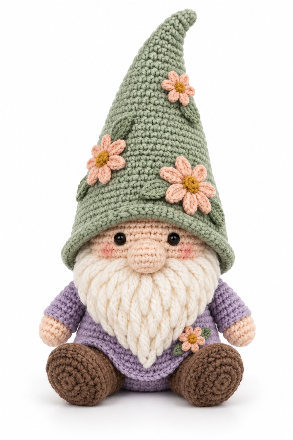 Gnome With Flowers - Step by Step