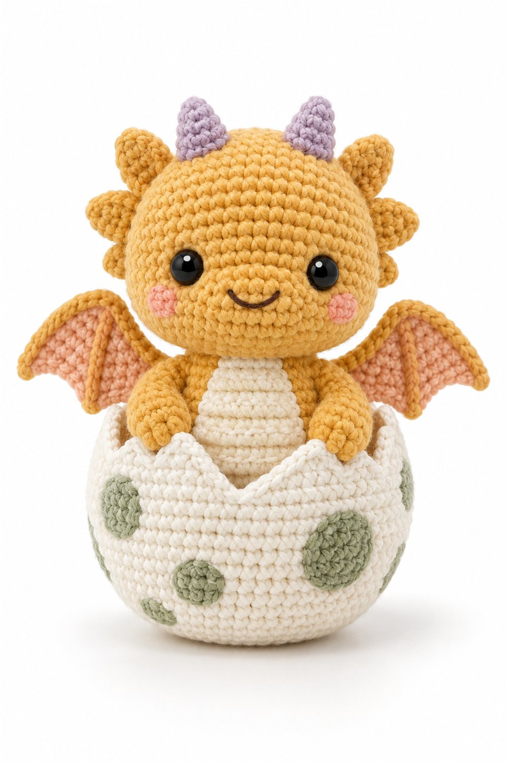 Golden Dragon With Egg - Handmade Pattern