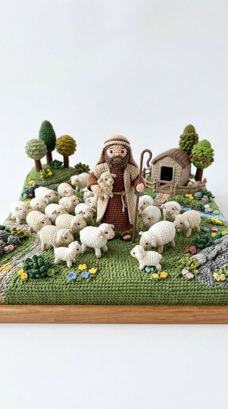 Good Shepherd Crochet Miniature - Step by Step