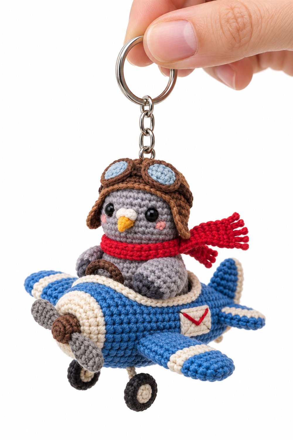 Gray Carrier Pigeon Aviator - Handmade Pattern