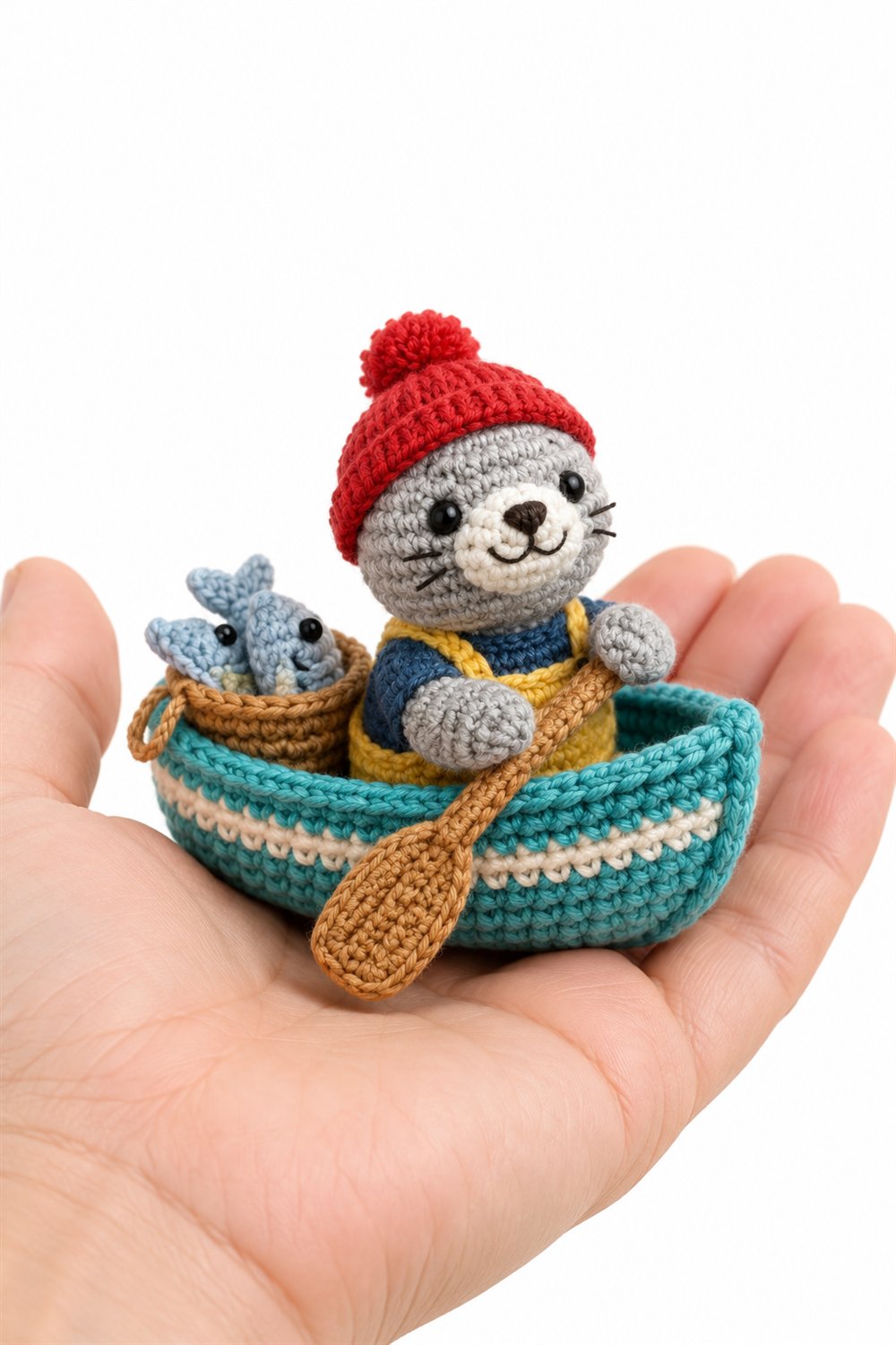 Gray Seal Fisher - Handmade Pattern