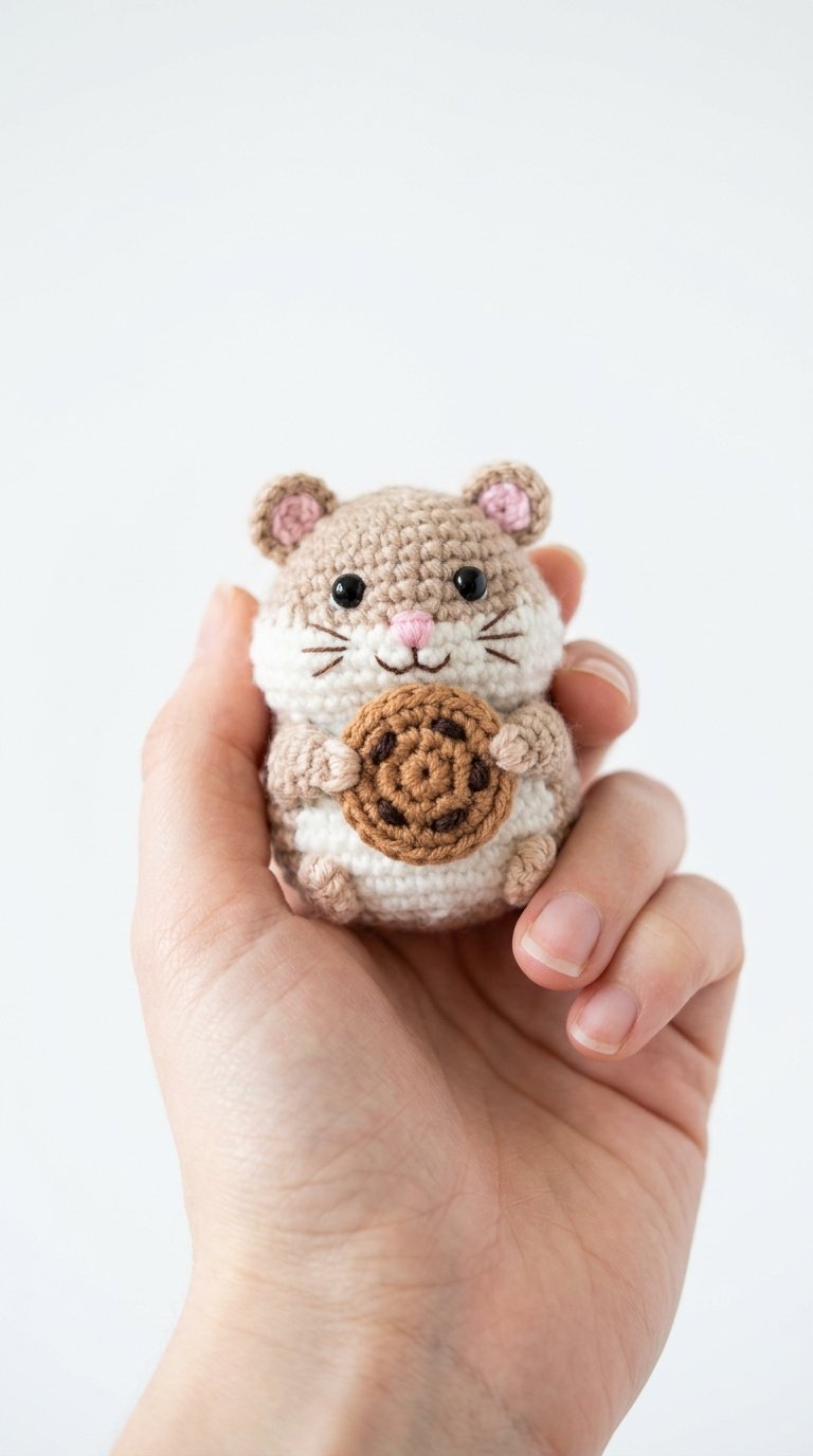 Hamster Hugging Cookie Amigurumi - Step by Step