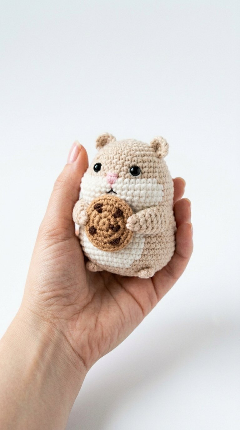 How to Crochet Hamster Hugging Cookie Amigurumi