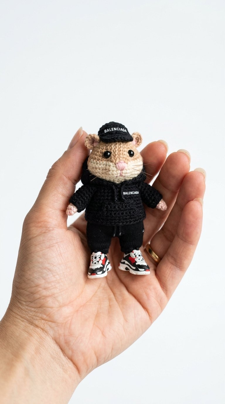 Hamster Wearing Balenciaga Stree Crochet Guide