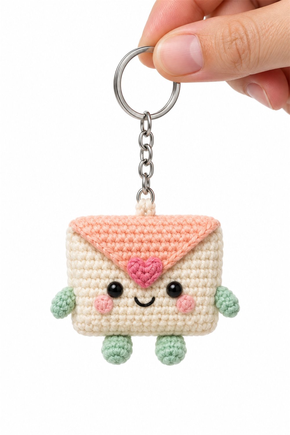 Heart Envelope Keychain - Handmade Pattern