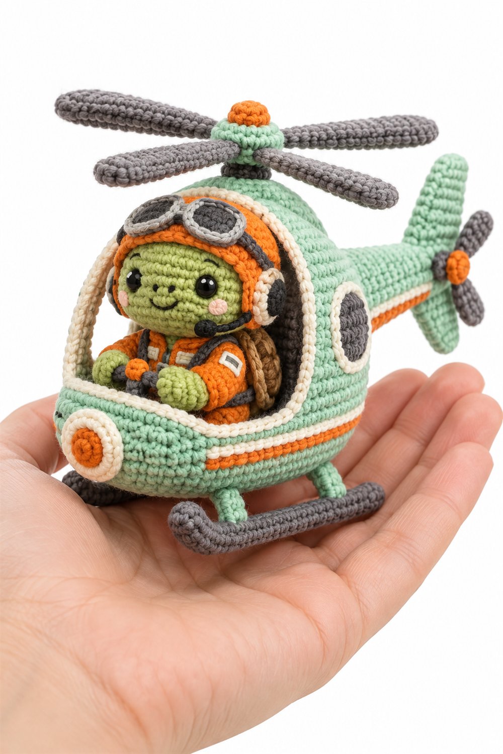Helicopter Pilot Turtle - PDF Pattern