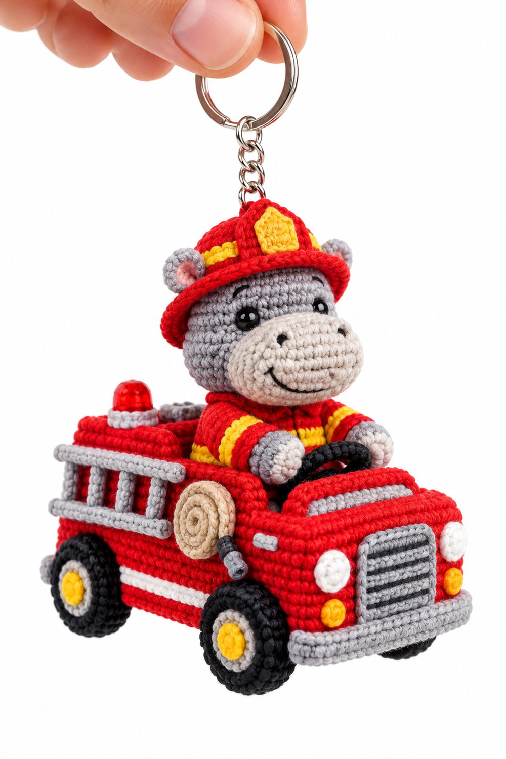 Hippo Firefighter In Red Truck - Step by Step