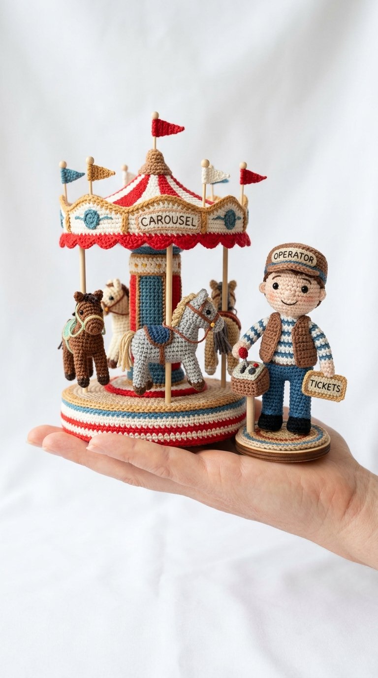Crochet Horse Carousel Operator Crochet - Pattern