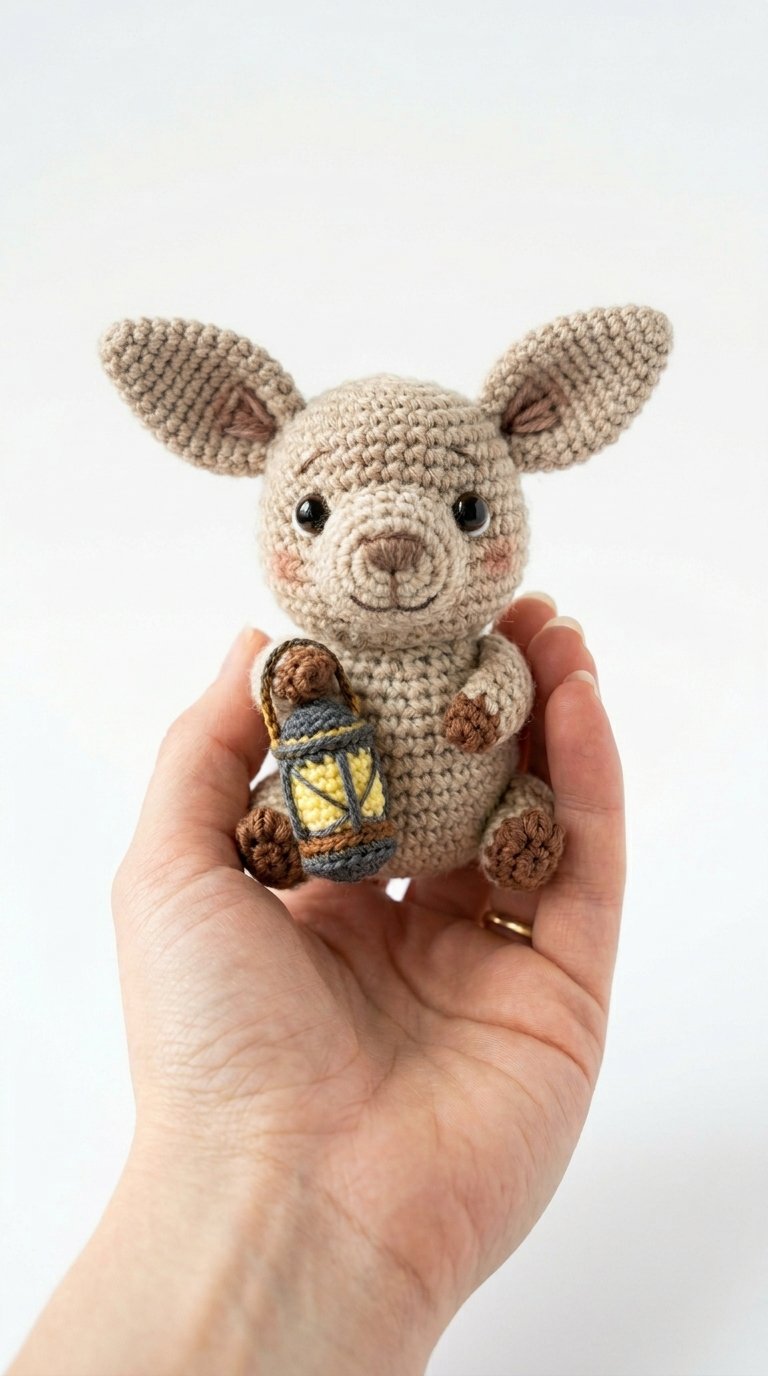 DIY Hyrax Holding Lantern Crochet Am - Crochet Tutorial