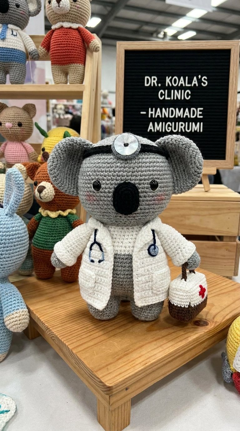 Koala Doctor Crochet Amigurumi - Amigurumi Pattern
