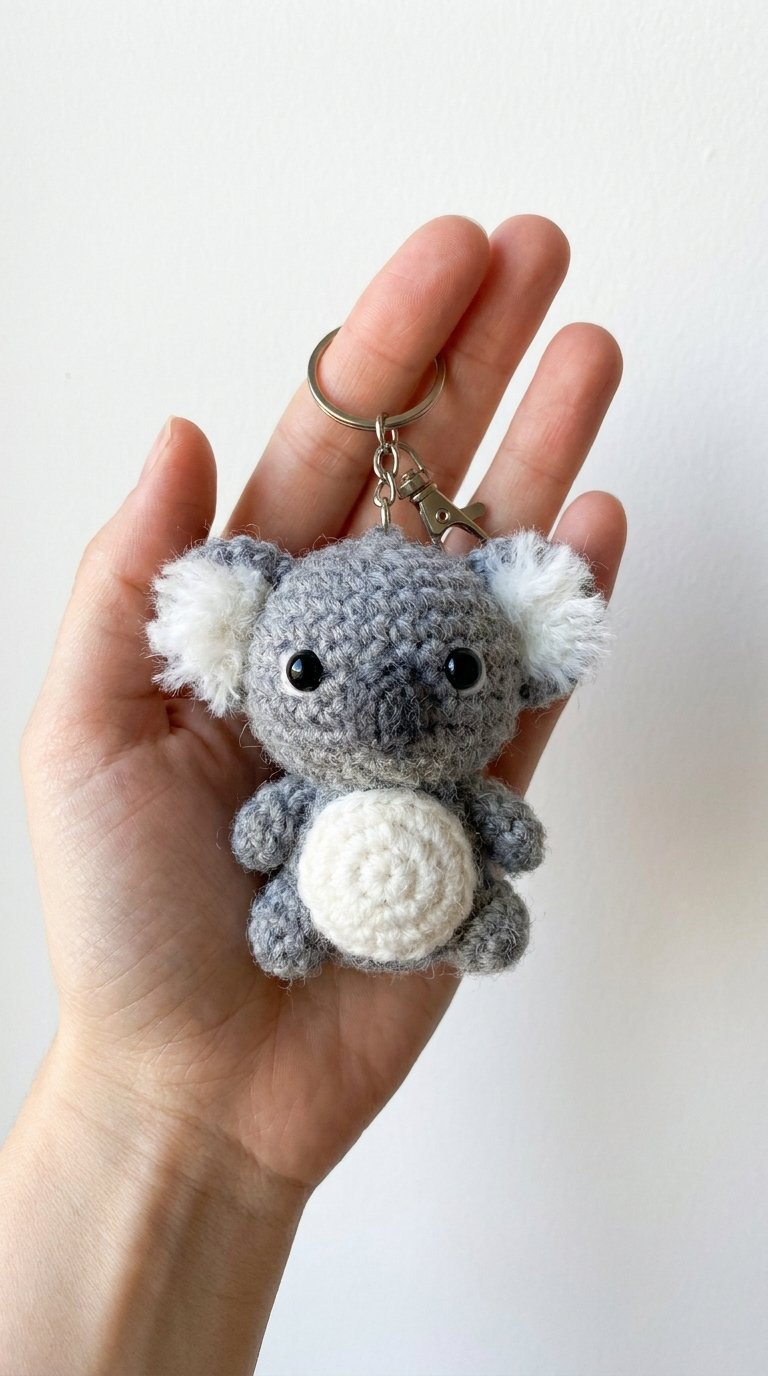 Crochet Koala Keychain Crochet In Hand - Pattern