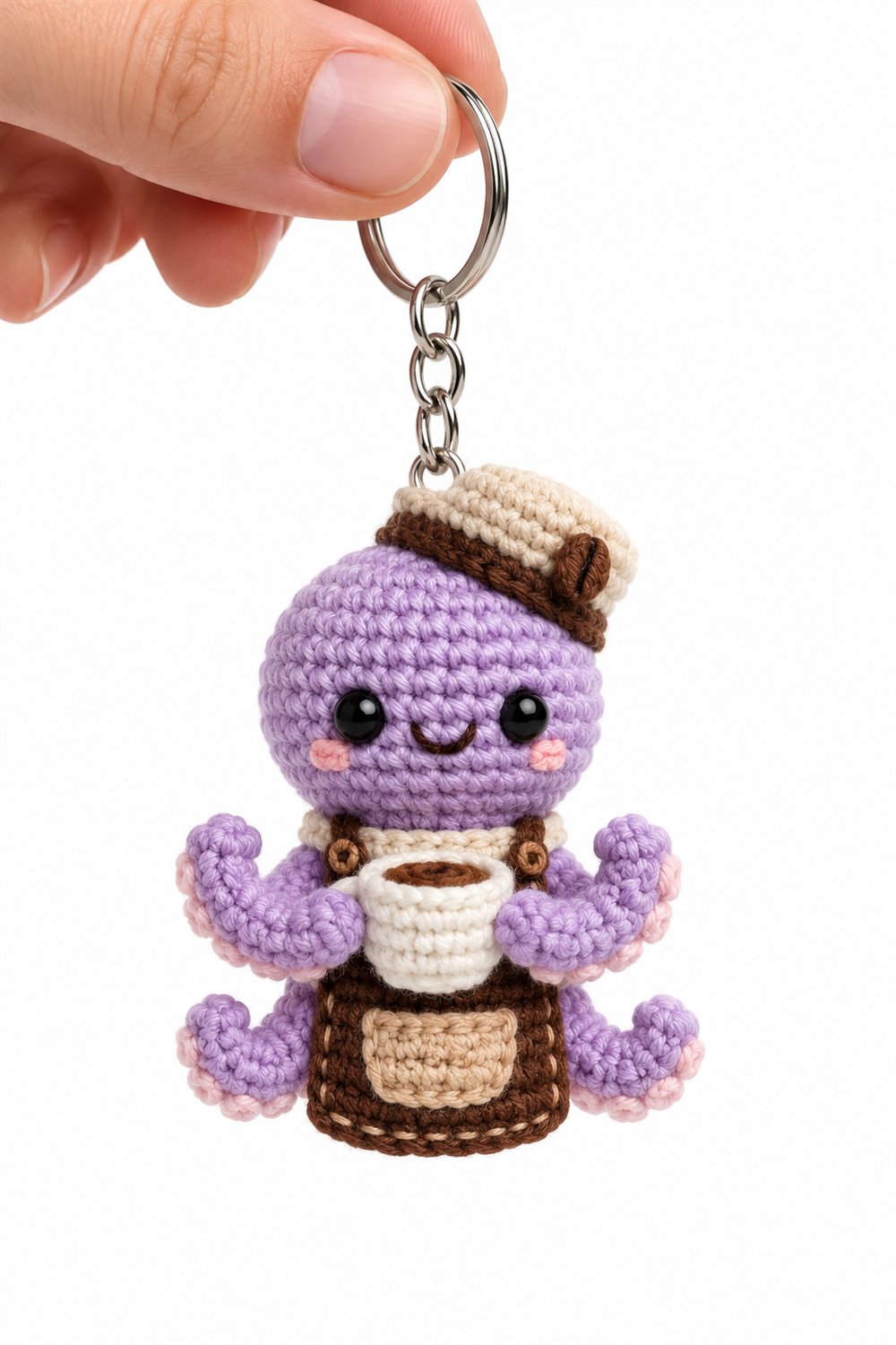 How to Crochet Lavender Barista Octopus